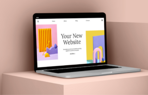 BEST WEBSITE BUILDERS IN 2026 Website builder interface displayed on a laptop