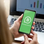 Small business using WhatsApp to communicate with customers