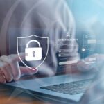 Online account protected with cybersecurity measures