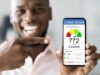 How Credit Scores Work Credit score information displayed on a smartphone