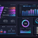 Customer relationship management software dashboard